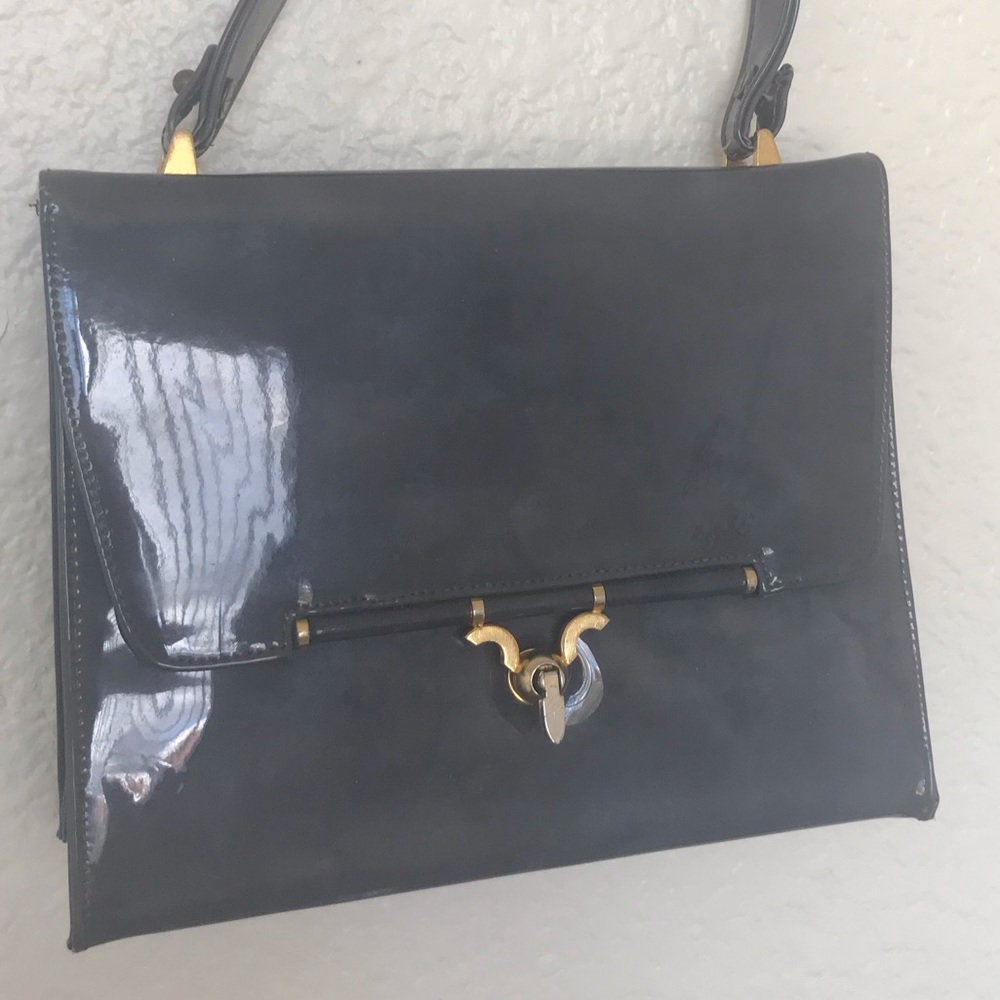 Triangle New York hard case mini bag vintage